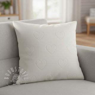 Nicky stoff TEDDY Hearts off white