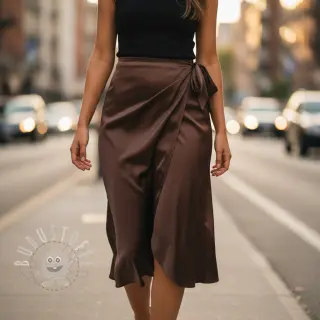 Satin SOIVÉ dark brown