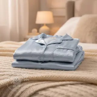 Satin DION light blue