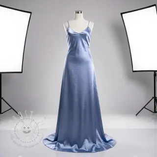 Satin SOIVÉ blue