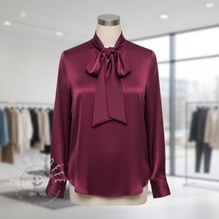 Satin SOIVÉ bordeaux