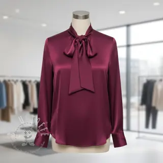 Satin SOIVÉ bordeaux