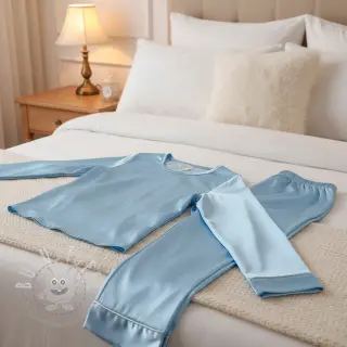 Satin light blue
