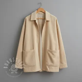 Cord 6W WASHED STRETCH butter