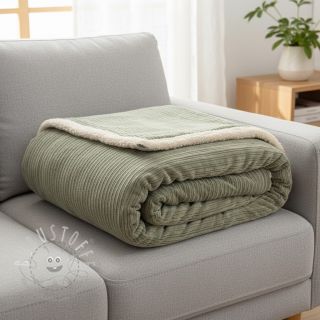 Cord Cofur fleece camo green