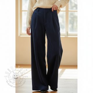 Cord 6W WASHED STRETCH navy