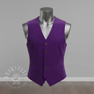 Cord 6W WASHED STRETCH purple