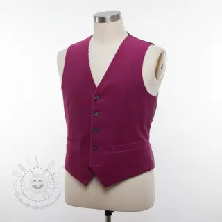 Cord 6W WASHED STRETCH fuchsia