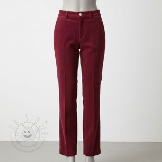 Cord 6W WASHED STRETCH berry
