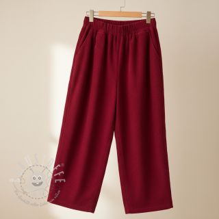 Cord 6W WASHED STRETCH dark red