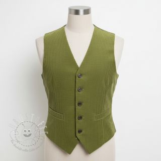 Cord 6W WASHED STRETCH green