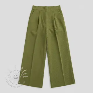 Cord 6W WASHED STRETCH green
