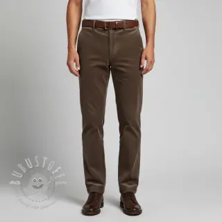Cord 6W WASHED STRETCH dark brown