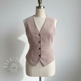 Cord 6W WASHED STRETCH old pink