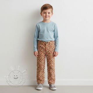 Cord STRETCH Little strawberries sand