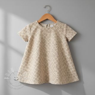 Cord STRETCH Little love light sand