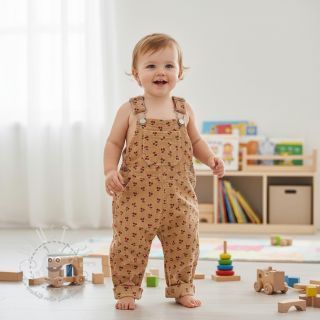 Cord STRETCH Little cherry sand