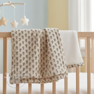 Cord STRETCH Little flower light sand