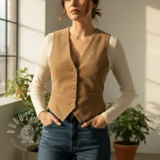 Cord STRIPE beige