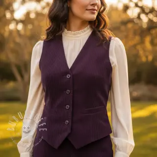Cord aubergine