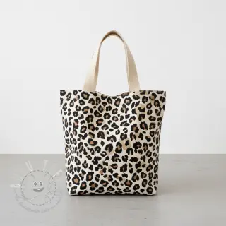 Dekostoff Linenlook Animal skin natural
