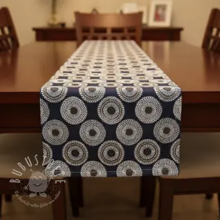 Dekostoff jacquard Jojoba marine