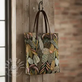 Dekostoff jacquard Egypte noir