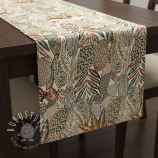 Dekostoff jacquard Egypte blanc