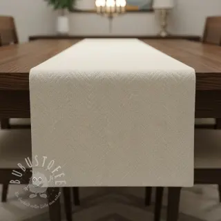 Dekostoff jacquard Saxo ecru