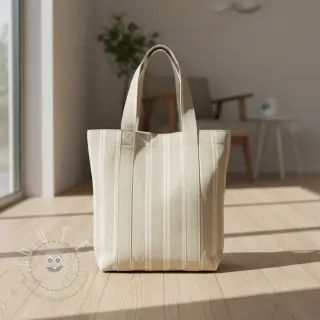 Dekostoff jacquard LINEN LOOK Etretat lin