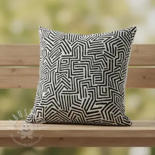 Dekostoff jacquard Mesopotamie allover graphite