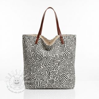 Dekostoff jacquard Mesopotamie allover graphite