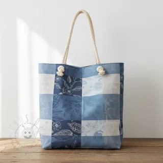 Dekostoff FRENCH TABLE CLOTH JACQUARD Cabosse allover indigo