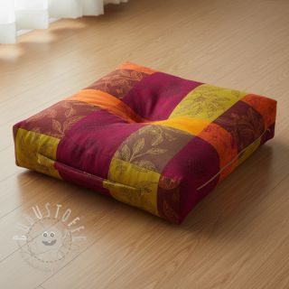 Dekostoff FRENCH TABLE CLOTH JACQUARD Cabosse allover harissa