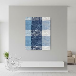 Dekostoff FRENCH TABLE CLOTH JACQUARD Niwa allover indigo