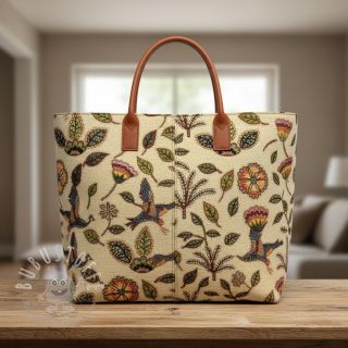 Dekostoff GOBELIN PREMIUM Primal Birdscape Art design B