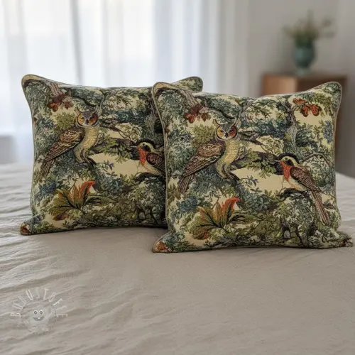 Dekostoff GOBELIN PREMIUM Bird Heritage Forest