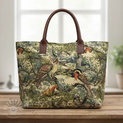 Dekostoff GOBELIN PREMIUM Bird Heritage Forest
