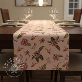 Dekostoff Floral Kolibri Art digital print