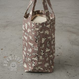 Dekostoff Linenlook premium Dog Wildlife Art