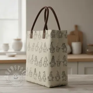 Dekostoff Linenlook premium Tomte Jolly Line