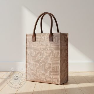 Dekostoff Linenlook premium Curve Maze Line