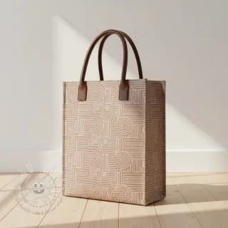 Dekostoff Linenlook premium Curve Maze Line
