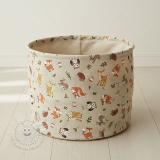 Dekostoff Linenlook premium Forest Friend Animal