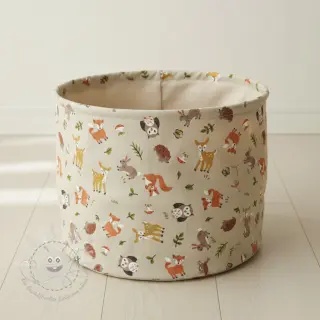 Dekostoff Linenlook premium Forest Friend Animal