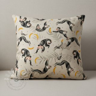 Dekostoff Linenlook Monkey Bananas