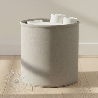 Dekostoff Linenlook PLAIN soft grey