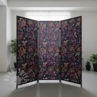Dekostoff jacquard Inaya bleu