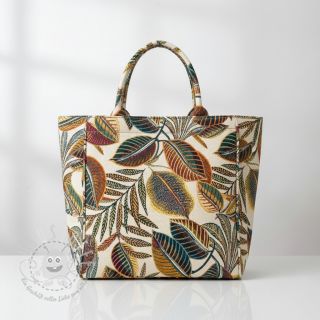 Dekostoff jacquard Cacao allover multico