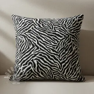 Dekostoff jacquard Tanzanie noir blanc
